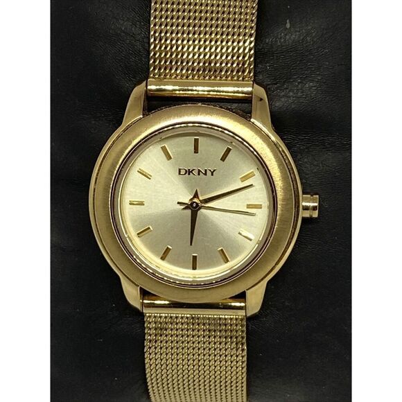 DKNY NY8553 Women\'s Gold Stainless Steel Mesh Analog Dial Quartz Watch JK745 main image 10